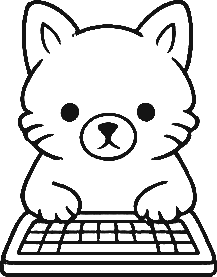 Marten at a keyboard